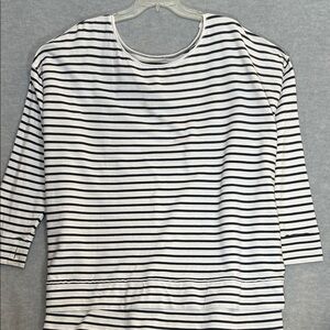 RACHEL HOLLIS  Nautical Coastal Beach Oversized Comfy Knit Top